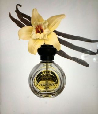 Vintage Vanille The Body Shop Ornate Black Cap 6 Ml Left Women Perfume Oil
