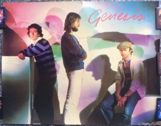 Genesis Abacab Phil Collins Tony Banks Mike Rutherford Vintage Poster 17x22