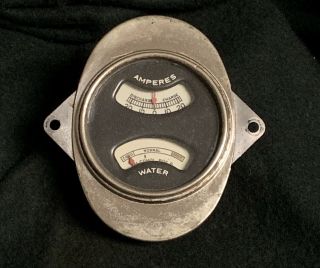 Vintage 1931 - 32 Chevrolet Amp & Water Temp Gauge