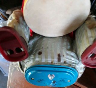 Vintage INDIAN JOE w/ War Drum ALPS Battery Operated Toy MADE IN JAPAN 7