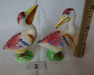 Vintage Collectable Ceramic Salt Lake City Salt/pepper Shakers From 1950s (02)