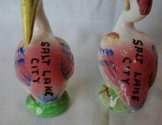 Vintage collectable ceramic Salt Lake City salt/pepper shakers from 1950s (02) 3
