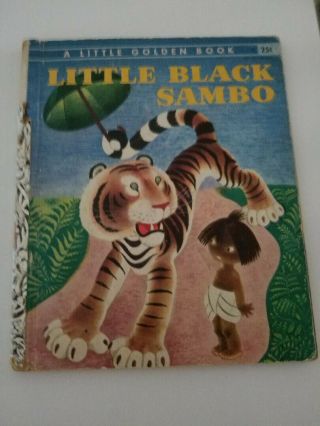 Vintage 1948 " Little Black Sambo " Golden Book