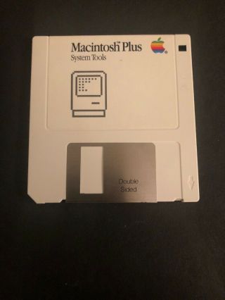 Apple " Macintosh Plus System Tools " Floppy Disk From 1985 690 - 5064 - A