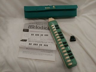 Hohner Melodica Soprano 25 Key Pianica Vtg German Made With Case,  Mouth Piece