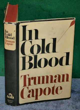 Vintage Book - In Cold Blood By Truman Capote 1965 Random House First Edition