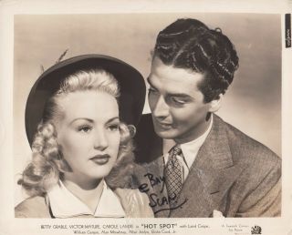Betty Grable Victor Mature Vintage Portrait For Hot Spot Aka I Wake Up Screaming