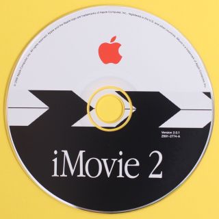 Apple Imovie 2 For Apple Imac G3 Powerpc Computers Version 2.  0.  1 691 - 2774 - A