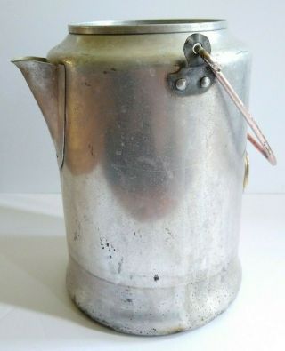Vintage Comet Aluminum 20 Cup Coffee Pot Percolator - Camping/rv/perk/stove Top