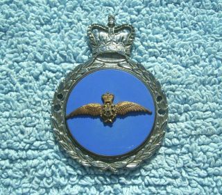 Vintage 1960s Royal Air Force Car Badge - Raf Wings Vespa/lambretta Auto Emblem