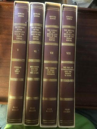 History Of The Decline And Fall Of Roman Empire Gibbon Folio 4 Of 8 Vol Fine