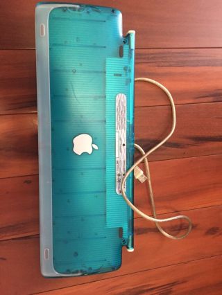 Vintage Apple M2452 iMac/G3 Teal Bondi Blue Aqua USB Keyboard 2