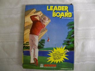 Leader Board Pro Golf Simulator,  1986 Pc Game Software For Commodore 64/128
