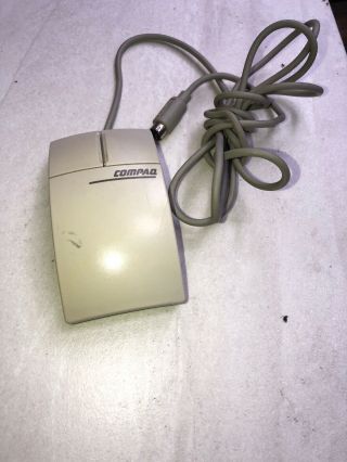 2 - Button Ps2 Mouse - Vintage Compaq Model No: M - Sf14 -