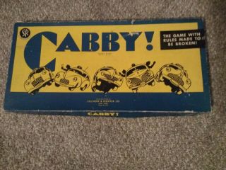 Vintage Board Game 1938 " Cabby " By Selchow & Righter Co.