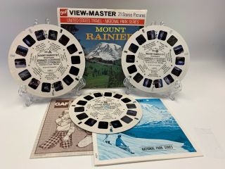 Mount Rainer Park View - Master Reel Viewmaster Reels Vintage Packet Booklet