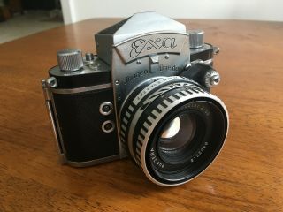 Exa Ihagee Dresden 35mm Film Camera / Pancolar 2/50 Lens