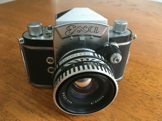 Exa Ihagee Dresden 35mm film Camera / Pancolar 2/50 lens 3