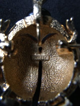 Vintage PANETTA Enamel & Rhinestone Lady Bug Insect Beetle Pin Broach Pendant 4