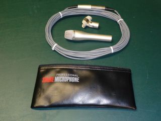 Vintage Shure Sm63 - Cn Microphone With Pouch,  Clip And Cable