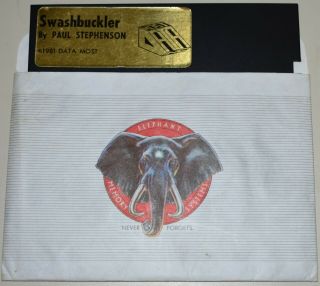 Vintage " Swashbuckler " Game Software By Data Most For Apple Ii Computer Look