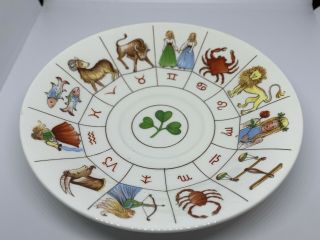 Vintage Royal Kendal Zodiac Fortune Telling Astrology China Saucer Only