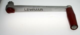 Vintage Lewmar 9 " Aluminum Sailboat Winch Single Handle - 23mm Locking Star