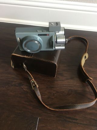 Vintage Movie Camera Argus M3 Match - Matic 8mm,  With Case & Booklets.