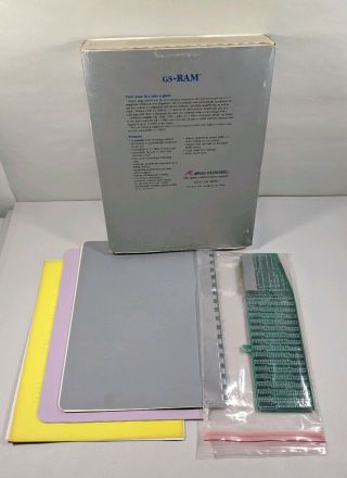 Applied Engineering GS - RAM 256K to 1.  5 Meg Expander Card Memory Board Apple IIgs 2