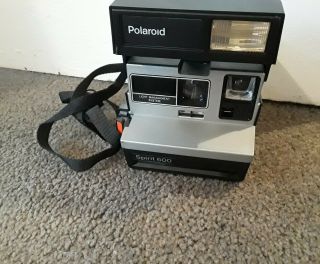 Polaroid Spirit 600 Lms Instant Film Camera With Flash And Strap -