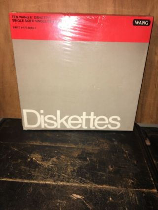 10 Pack 8 Inch Floppy Disks Diskettes Wang Package.