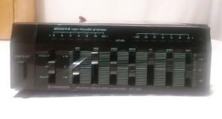 Vintage Pioneer Bp - 780 Car Stereo Graphic Equalizer Booster 7 Band 20w X 4