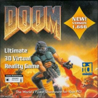 Doom (shareware Pc) Ultimate 3d Virtual Reality Game Version 1.  666 - Vintage Dos