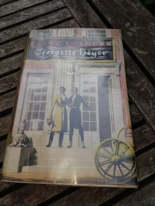 Vintage Georgette Heyer - False Colours,  Bodley Head 1963 1st Edition H/b,  D/j