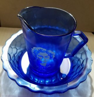 Vintage Shirley Temple Cereal Bowl And Pitcher
