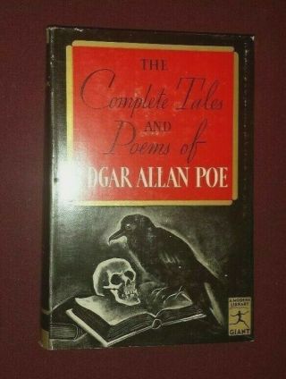 The Complete Of Edgar Allan Poe,  Modern Library,  Hard Cover W/jacket
