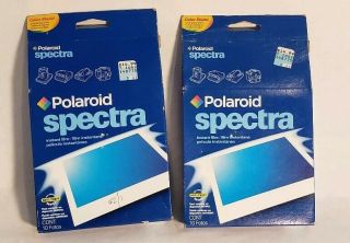2 Packs Of Vintage Polaroid Spectra Instant Film Color Shield
