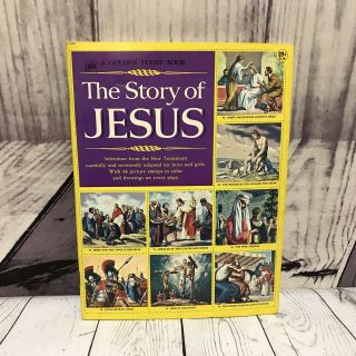 The Story Of Jesus A Golden Stamp Book With Picture Stamps 1979 Vintage