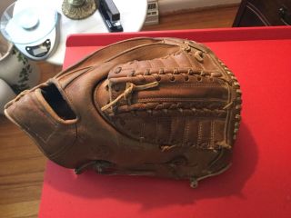 Vintage Hand Crafted In Japan " Z " Pro Model 4009 First Baseman Mitt Rht In Gc