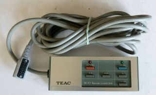 Teac Rc - 70 Wired Remote Control For Teac A - 3440 Tascam 32 - 2b Etc &