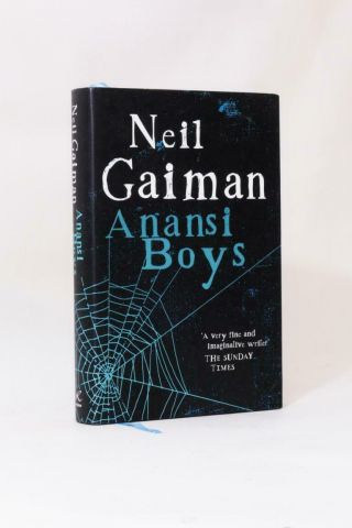 Neil Gaiman - Anansi Boys - Review,  2005,  Signed First Edition.  …