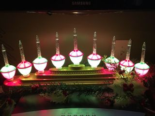 Vintage Style Bubble Lights Centerpiece Christmas Tree Holiday Water Lava Lamp