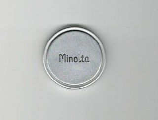 Exc,  Vintage Minolta 36mm Metal Lens Cap For Camera