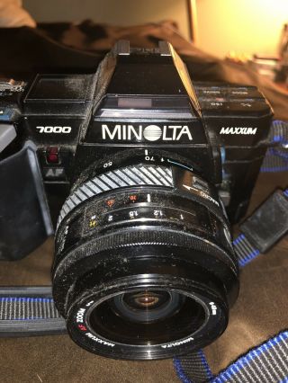 Vintage Minolta Maxxum 7000 Camera With 35 - 70 Zoom Lens.