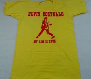 Elvis Costello - My Aim Is True 1977 Vintage Tshirt Size Xs - Small (t158)