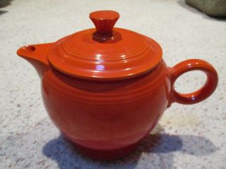 Vintage Fiestaware Radioactive Red Teapot With Lid Must Have