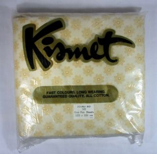 Vintage " Kismet " 2 Double Bed Sheets As Still In Package