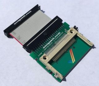 Amiga 1200 44 - Pin Cf Ide Adapter With Cable A1200 / A600 From Amiga Kit 0324