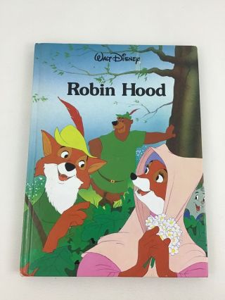 Walt Disney Classic Series Robin Hood Hard Cover Book Twin Books Vintage 1989