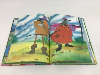 Walt Disney Classic Series Robin Hood Hard Cover Book Twin Books Vintage 1989 3